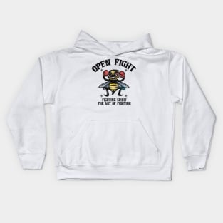 open fight bee Kids Hoodie